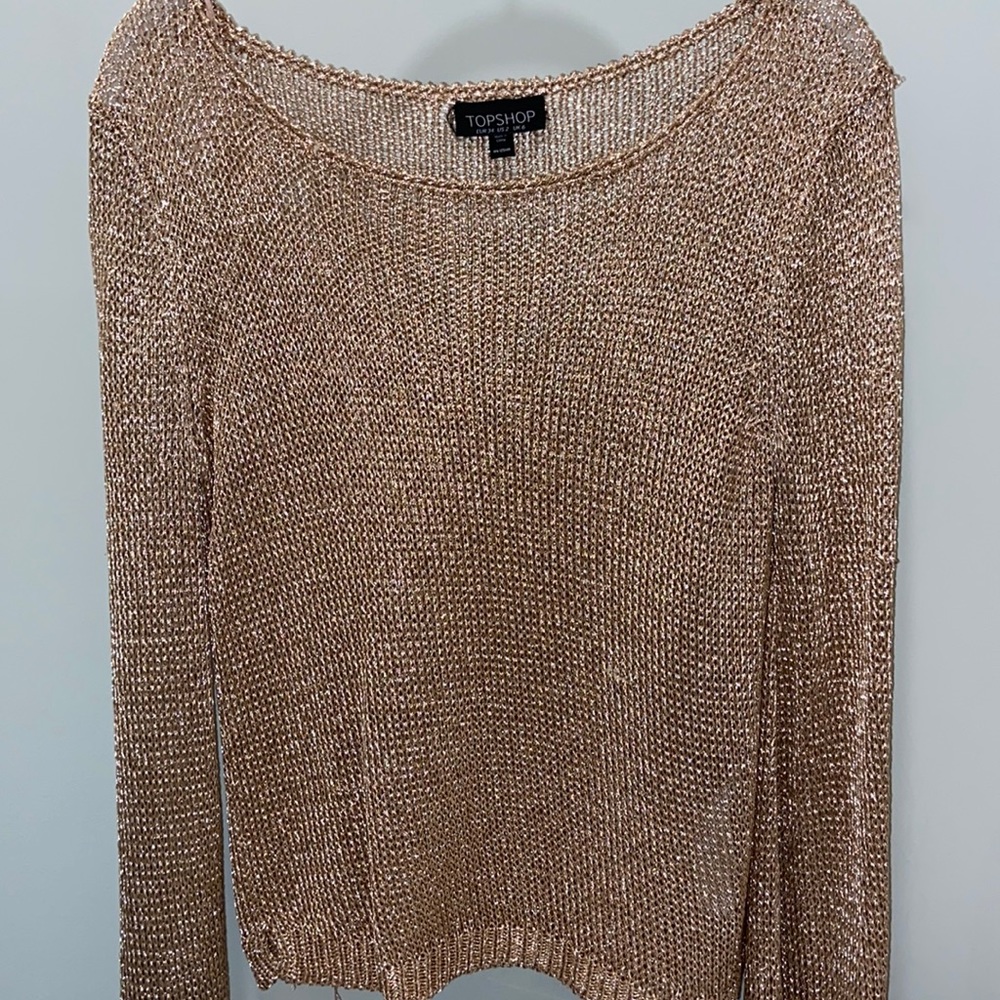 TOPSHOP Rose Gold Sweater